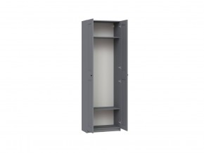 2.06.01.040.4 МАКС шкаф 2 двери 75х38х233 серый RU в Заречном - zarechnyy.ok-mebel.com | фото