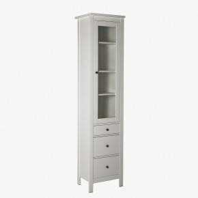 2.08.07.120.1 САГА шкаф с витриной 50 белый RU в Заречном - zarechnyy.ok-mebel.com | фото 2
