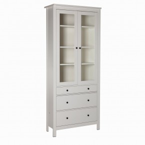 2.08.07.130.1 САГА шкаф с витриной 90 белый RU в Заречном - zarechnyy.ok-mebel.com | фото