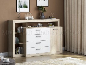 Ангара Комод (Белый глянец/Сонома) в Заречном - zarechnyy.ok-mebel.com | фото 2