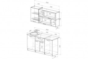 АНТИКА Кухонный гарнитур Стандарт (1600 мм) в Заречном - zarechnyy.ok-mebel.com | фото 2