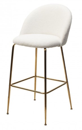 Барный стул GLADE NINI-01 Белый, teddy / золотой каркас М-City в Заречном - zarechnyy.ok-mebel.com | фото