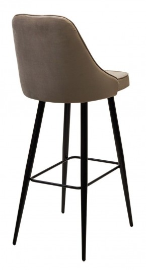 Барный стул NEPAL-BAR БЕЖЕВЫЙ #5, велюр/ черный каркас (H=78cm) М-City в Заречном - zarechnyy.ok-mebel.com | фото 3