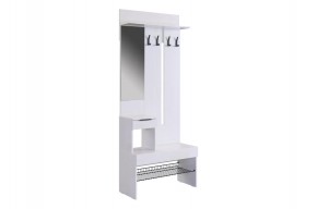 БАСКО Прихожая К7 (белое дерево) в Заречном - zarechnyy.ok-mebel.com | фото 2