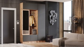 БАВАРИЯ Прихожая (дуб вотан/графит) в Заречном - zarechnyy.ok-mebel.com | фото