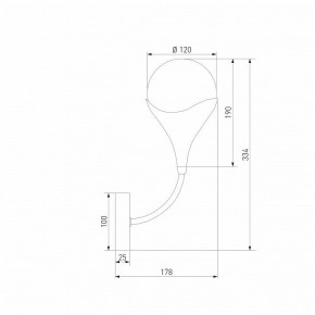 Бра Eurosvet Calyx 60168/1 латунь в Заречном - zarechnyy.ok-mebel.com | фото 3