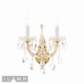 Бра iLamp Diamond W6071-2 GD+CL в Заречном - zarechnyy.ok-mebel.com | фото 2