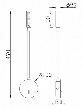 Бра Maytoni Stem C035WL-L3MG3K в Заречном - zarechnyy.ok-mebel.com | фото 5