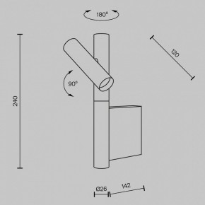 Бра Maytoni Utility MOD433WL-L3B3K в Заречном - zarechnyy.ok-mebel.com | фото 6