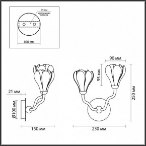 Бра Odeon Light Gardi 5090/2W в Заречном - zarechnyy.ok-mebel.com | фото 4