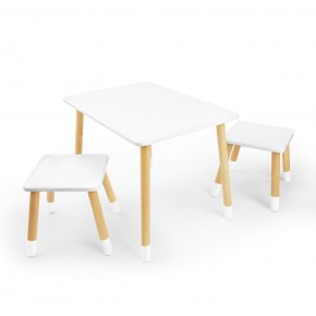 Детский комплект стол и два табурета Rolti Baby (белая столешница/белое сиденье/береза ножки) в Заречном - zarechnyy.ok-mebel.com | фото 1