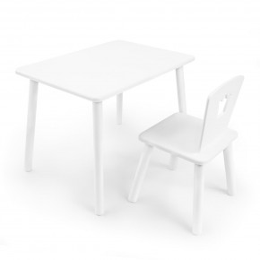 Детский комплект стол и стул «Корона» Rolti Baby (белый/белый, массив березы/мдф) в Заречном - zarechnyy.ok-mebel.com | фото