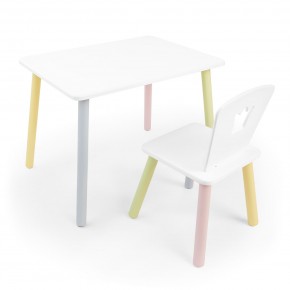 Детский комплект стол и стул «Корона» Rolti Baby (белый/цветной, массив березы/мдф) в Заречном - zarechnyy.ok-mebel.com | фото 1