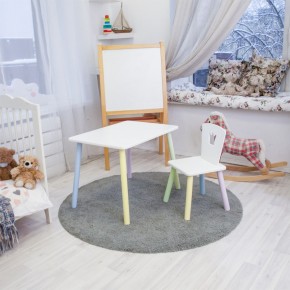 Детский комплект стол и стул «Корона» Rolti Baby (белый/цветной, массив березы/мдф) в Заречном - zarechnyy.ok-mebel.com | фото 2