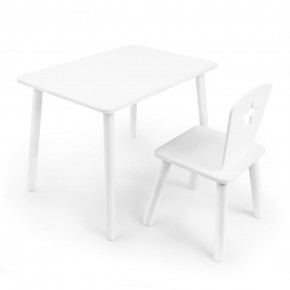 Детский комплект стол и стул «Звезда» Rolti Baby (белый/белый, массив березы/мдф) в Заречном - zarechnyy.ok-mebel.com | фото
