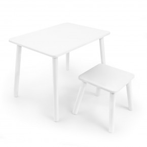 Детский комплект стол и табурет Rolti Baby (белая столешница/белое сиденье/белые ножки) в Заречном - zarechnyy.ok-mebel.com | фото