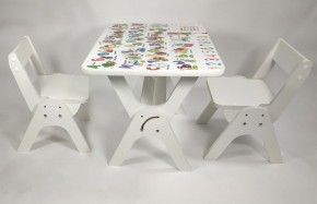 Детский растущий стол-парта и два стула Я САМ "Умка-Дуо" (Алфавит) в Заречном - zarechnyy.ok-mebel.com | фото