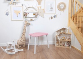 Детский стол Rolti Baby «Облачко»  (розовый/белый, массив березы/мдф) в Заречном - zarechnyy.ok-mebel.com | фото