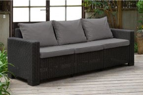 Диван Калифорния 3-х местный (California 3 Sofa), графит в Заречном - zarechnyy.ok-mebel.com | фото