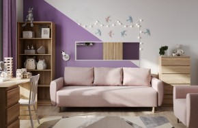 Диван-кровать Тулисия светло-розовый, ткань рогожка в Заречном - zarechnyy.ok-mebel.com | фото