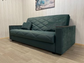 Диван Престиж-15 (НПБ+МДФ) велюр Sensey bottle green в Заречном - zarechnyy.ok-mebel.com | фото 1