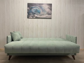 Диван Престиж-3 (НПБ) велюр Sensey mist green в Заречном - zarechnyy.ok-mebel.com | фото 3