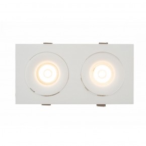 DK2122-WH Встраиваемый светильник, IP 20, 50 Вт, GU10, белый, алюминий в Заречном - zarechnyy.ok-mebel.com | фото