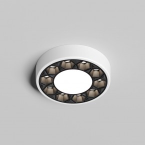 DK2440-WB Встраиваемый светильник DUAL 5+5 Вт, LED 4000K, IP 20, d90mm, белый/черный, алюминий/акрил в Заречном - zarechnyy.ok-mebel.com | фото