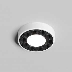 DK2440-WB Встраиваемый светильник DUAL 5+5 Вт, LED 4000K, IP 20, d90mm, белый/черный, алюминий/акрил в Заречном - zarechnyy.ok-mebel.com | фото 2