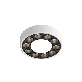 DK2440-WB Встраиваемый светильник DUAL 5+5 Вт, LED 4000K, IP 20, d90mm, белый/черный, алюминий/акрил в Заречном - zarechnyy.ok-mebel.com | фото 4
