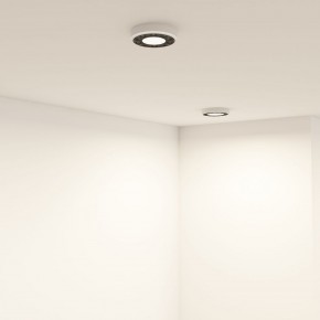 DK2440-WB Встраиваемый светильник DUAL 5+5 Вт, LED 4000K, IP 20, d90mm, белый/черный, алюминий/акрил в Заречном - zarechnyy.ok-mebel.com | фото 6