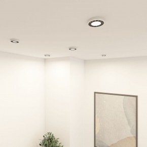 DK2441-WB Встраиваемый светильник DUAL 9+9 Вт, LED 4000K, IP 20, d120mm, белый/черный, алюминий/акрил в Заречном - zarechnyy.ok-mebel.com | фото 6