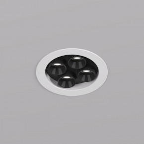 DK2510-WB Встраиваемый светильник SPACE со светодиодом d65 220V 8W 38° 4000К IP20 белый/черный алюминий в Заречном - zarechnyy.ok-mebel.com | фото