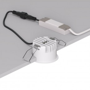 DK2510-WB Встраиваемый светильник SPACE со светодиодом d65 220V 8W 38° 4000К IP20 белый/черный алюминий в Заречном - zarechnyy.ok-mebel.com | фото 3