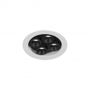 DK2510-WB Встраиваемый светильник SPACE со светодиодом d65 220V 8W 38° 4000К IP20 белый/черный алюминий в Заречном - zarechnyy.ok-mebel.com | фото 4