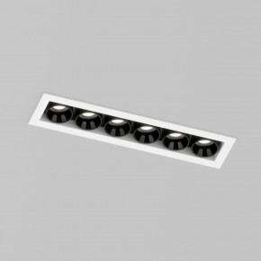 DK2514-WB Встраиваемый светильник SPACE со светодиодом L126mm 220V 10W 38° 4000К IP20 белый/черный алюминий в Заречном - zarechnyy.ok-mebel.com | фото