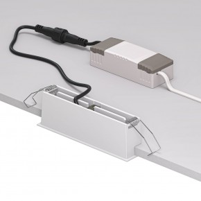 DK2514-WB Встраиваемый светильник SPACE со светодиодом L126mm 220V 10W 38° 4000К IP20 белый/черный алюминий в Заречном - zarechnyy.ok-mebel.com | фото 3