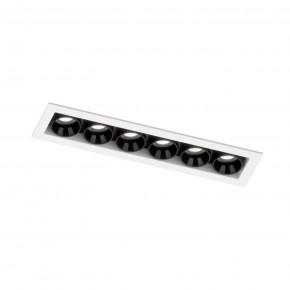 DK2514-WB Встраиваемый светильник SPACE со светодиодом L126mm 220V 10W 38° 4000К IP20 белый/черный алюминий в Заречном - zarechnyy.ok-mebel.com | фото 5