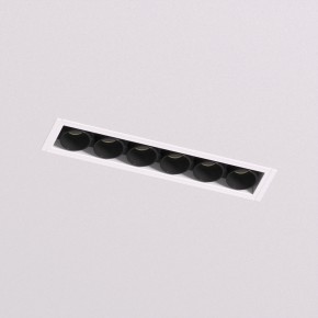 DK2531-WB Встраиваемый светильник SPACE со светодиодом под шпатлевку L126mm 220V 10W 38° 4000К IP20 белый/черный алюминий в Заречном - zarechnyy.ok-mebel.com | фото 2