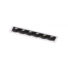 DK2531-WB Встраиваемый светильник SPACE со светодиодом под шпатлевку L126mm 220V 10W 38° 4000К IP20 белый/черный алюминий в Заречном - zarechnyy.ok-mebel.com | фото 6