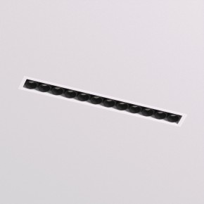 DK2532-WB Встраиваемый светильник SPACE со светодиодом под шпатлевку L240mm 220V 20W 38° 4000К IP20 белый/черный алюминий в Заречном - zarechnyy.ok-mebel.com | фото 2