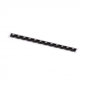 DK2532-WB Встраиваемый светильник SPACE со светодиодом под шпатлевку L240mm 220V 20W 38° 4000К IP20 белый/черный алюминий в Заречном - zarechnyy.ok-mebel.com | фото 5