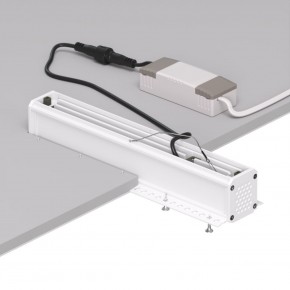 DK2532-WB Встраиваемый светильник SPACE со светодиодом под шпатлевку L240mm 220V 20W 38° 4000К IP20 белый/черный алюминий в Заречном - zarechnyy.ok-mebel.com | фото 6
