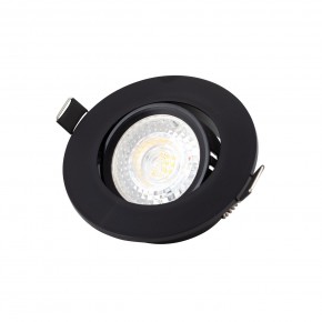 DK3020-BK Встраиваемый светильник, IP 20, 10 Вт, GU5.3, LED, черный, пластик в Заречном - zarechnyy.ok-mebel.com | фото 2