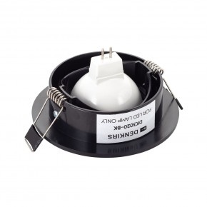 DK3020-BK Встраиваемый светильник, IP 20, 10 Вт, GU5.3, LED, черный, пластик в Заречном - zarechnyy.ok-mebel.com | фото 3