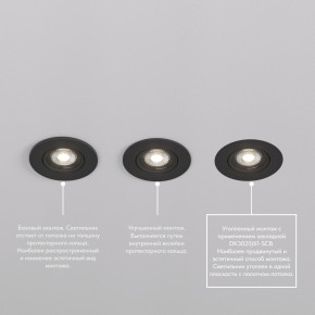 DK3020-BK Встраиваемый светильник, IP 20, 10 Вт, GU5.3, LED, черный, пластик в Заречном - zarechnyy.ok-mebel.com | фото 5
