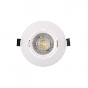 DK3020-WH Встраиваемый светильник, IP 20, 10 Вт, GU5.3, LED, белый, пластик в Заречном - zarechnyy.ok-mebel.com | фото 1