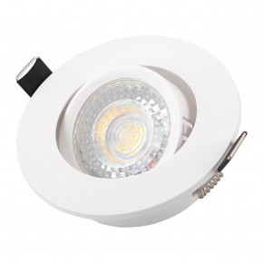 DK3020-WH Встраиваемый светильник, IP 20, 10 Вт, GU5.3, LED, белый, пластик в Заречном - zarechnyy.ok-mebel.com | фото 2