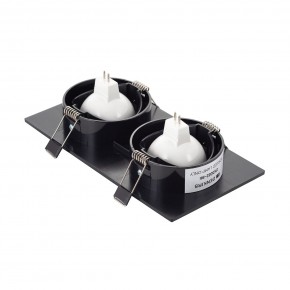 DK3022-BK Встраиваемый светильник, IP 20, 10 Вт, GU5.3, LED, черный, пластик в Заречном - zarechnyy.ok-mebel.com | фото 3