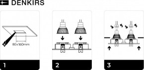 DK3022-BK Встраиваемый светильник, IP 20, 10 Вт, GU5.3, LED, черный, пластик в Заречном - zarechnyy.ok-mebel.com | фото 6